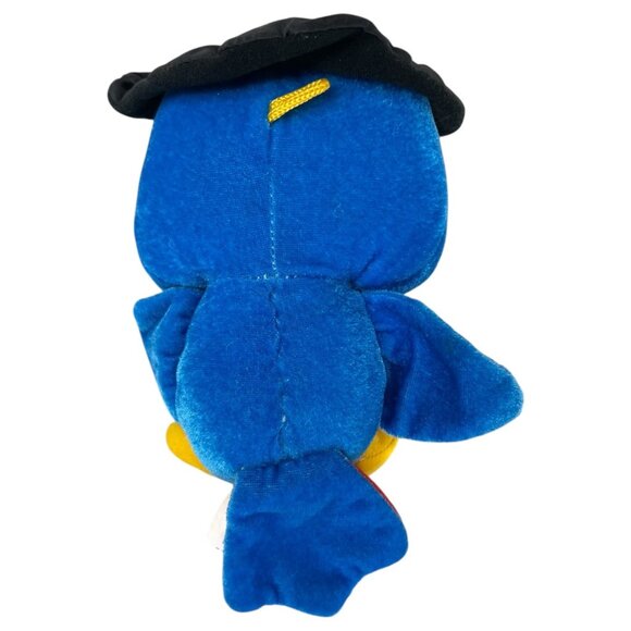 Classic Toy Company Blue Plush Parrot Toy With Black Hat 7” Stuffed Animal - Picture 3 of 6